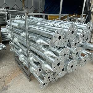 Hot dip galvanized ground screws anchor screw pile foundation Helical Piles